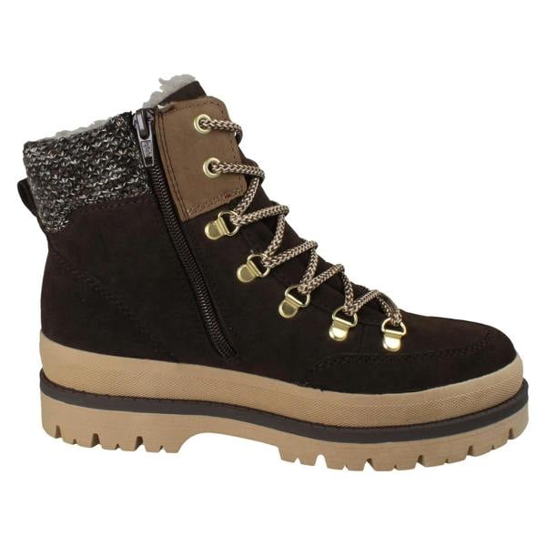 Rieker Ladies Rieker TEX Warm Lined Platform Ankle Boots Y6210