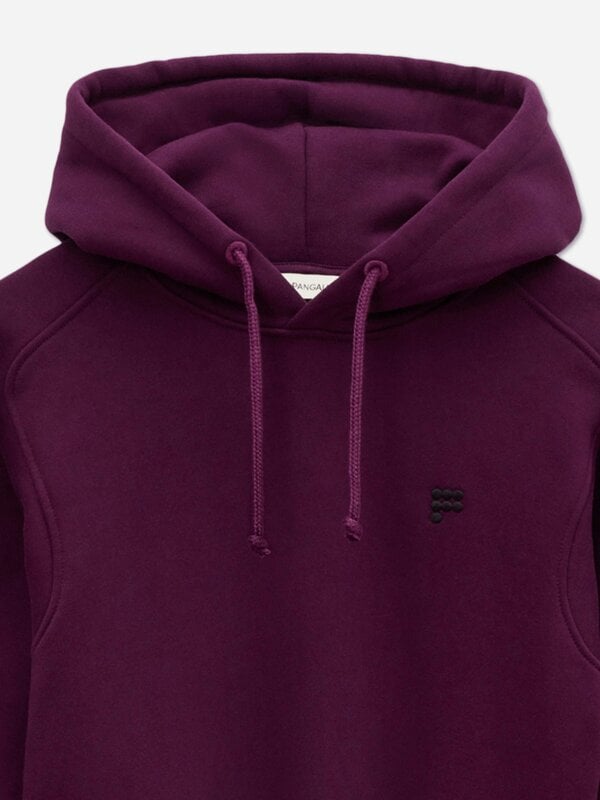 PANGAIA Girls Heavyweight Hoodie Balloon Dress in Purple