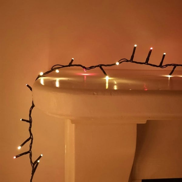 Samuel Alexander 1000 LED 25m Premier TreeBrights Indoor Outdoor Christmas Multi Function Mains Operated String Lights with Timer in Red & Gold
