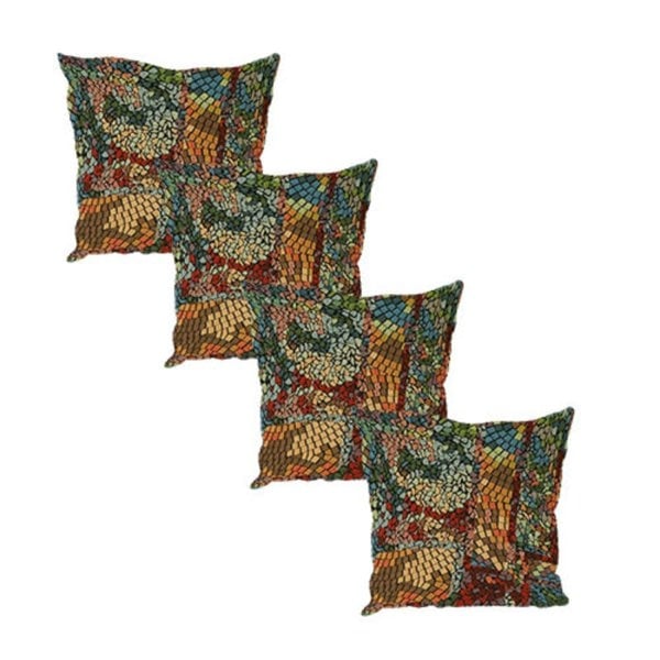 ISTOOLS Premium Stained Glass Footstool Ottoman – Stylish Seating Bench & Coffee Table (Non-Storage)