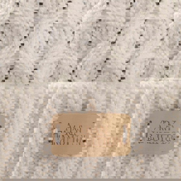 Aran Cable Knit Beanie Hat Aran Cable Knit Beanie Hat | Traditional Honeycomb Design