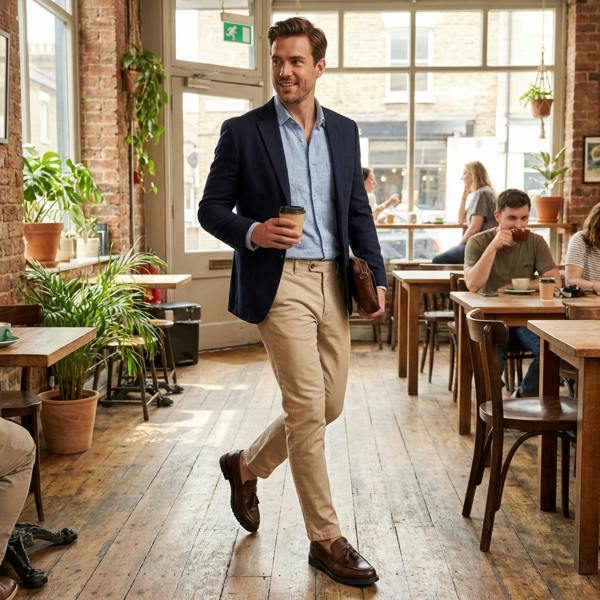 Roamers M059 Loafer Shoes in Brown