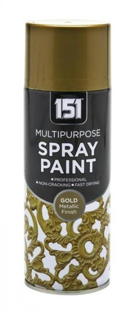 151 4X 151 Gold Metallic Spray Paint 400ml