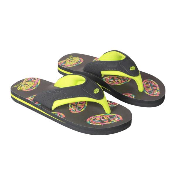 Animal Childrens/Kids Jekyl Recycled Flip Flops - Lime - 
