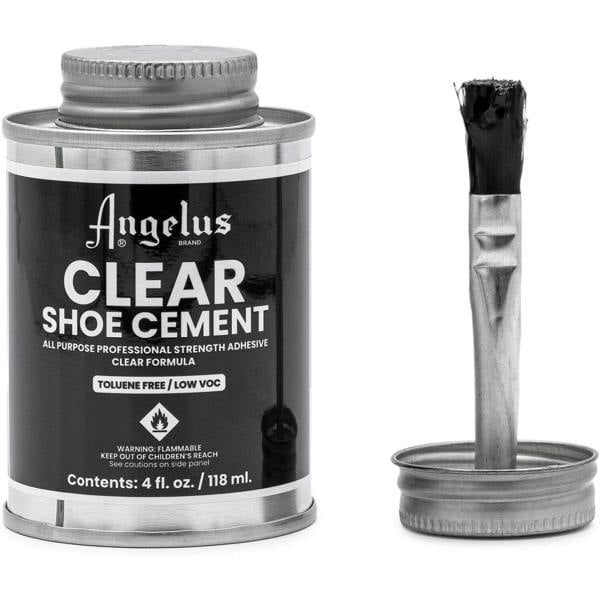 Angelus Clear Shoe Cement - Professional Strength for Shoe Repairs 4oz