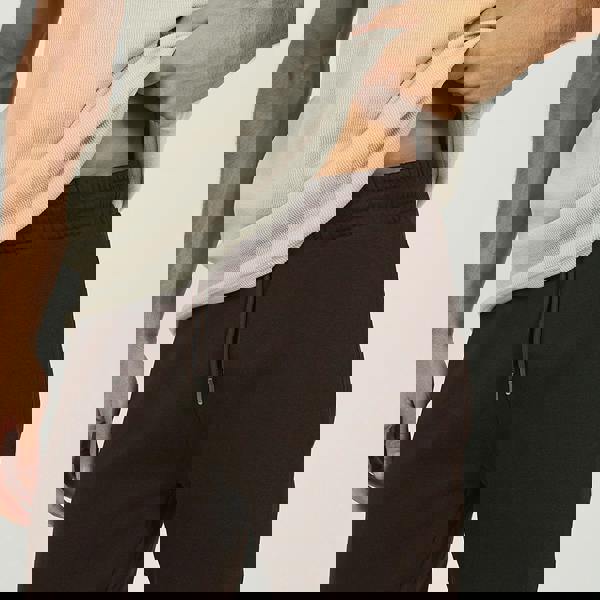 Brave Soul Chocolate Straight Leg Open Hem Joggers - Chocolate Image 4