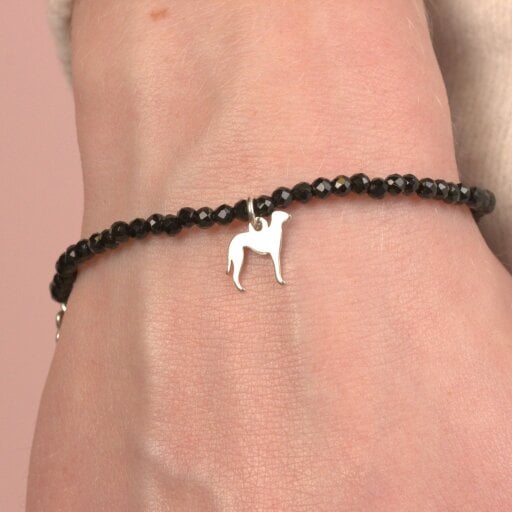 Mylee London Greyhound Silhouette Crystal Bracelet - Personalised