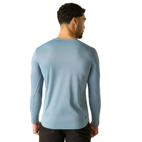 Dare 2B Mens Ventura Grid Crew Neck Fleece Top - Dusky Blue - 