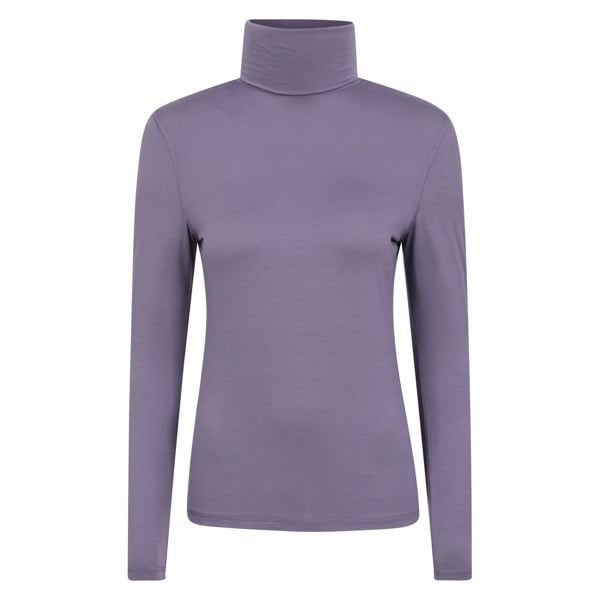Mountain Warehouse Womens/Ladies Keep The Heat Isotherm Roll Neck Base Layer Top - Dusky Purple