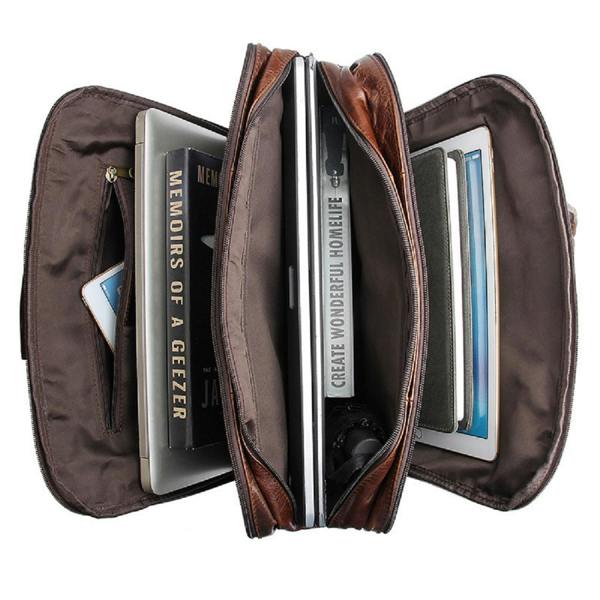 Touri Genuine Leather Briefcase With Luggage Strap (Copy)