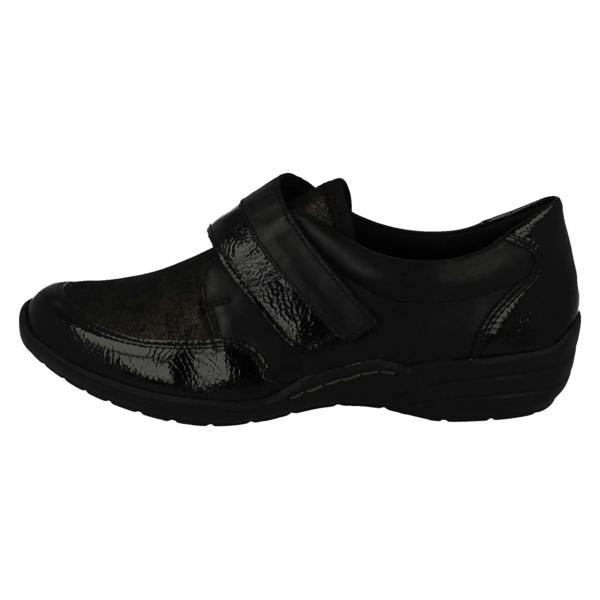 Remonte Ladies Remonte Hook And Loop Wide Fitting Shoes R7600