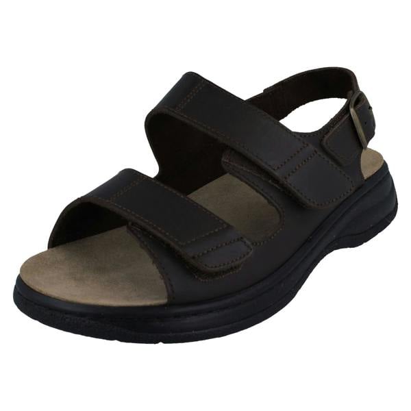 DB Shoes Mens DB Shoes Casual Wide Sandals With Adjustable Straps Alfie