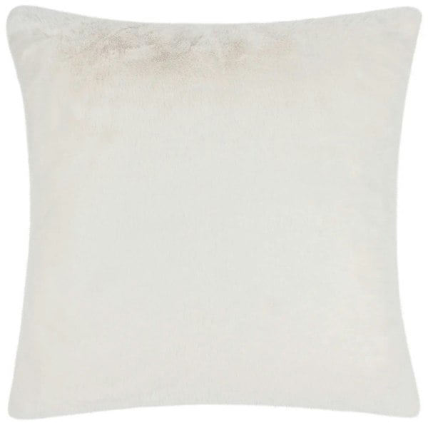 Paoletti Stanza Faux Fur Cushion Cover - White