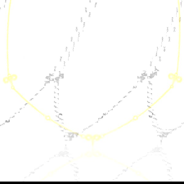 Say It With Aries Necklace with CZ Stones - Yellow Gold Plated