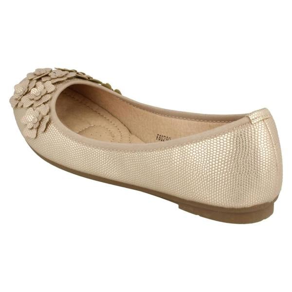 Spot On Ladies Spot On Casual Flat Ballerina Shoes