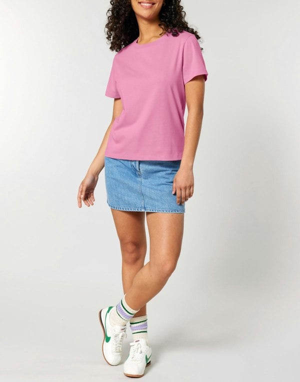 Women's Organic Cotton Medium Fit T-Shirt – Bubblegum - British Boxers