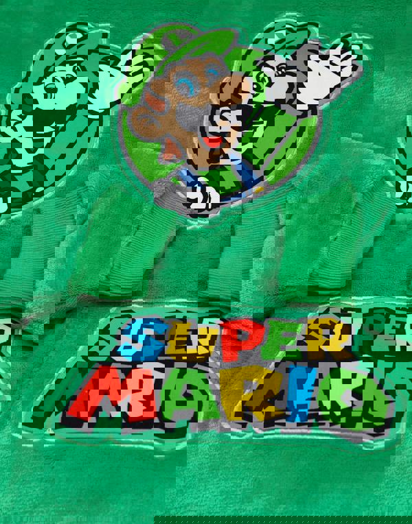 Nintendo Boys Green Luigi Blanket Hoodie