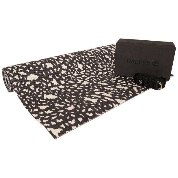 Dare 2B Dotted Yoga Mat Set - Black/White