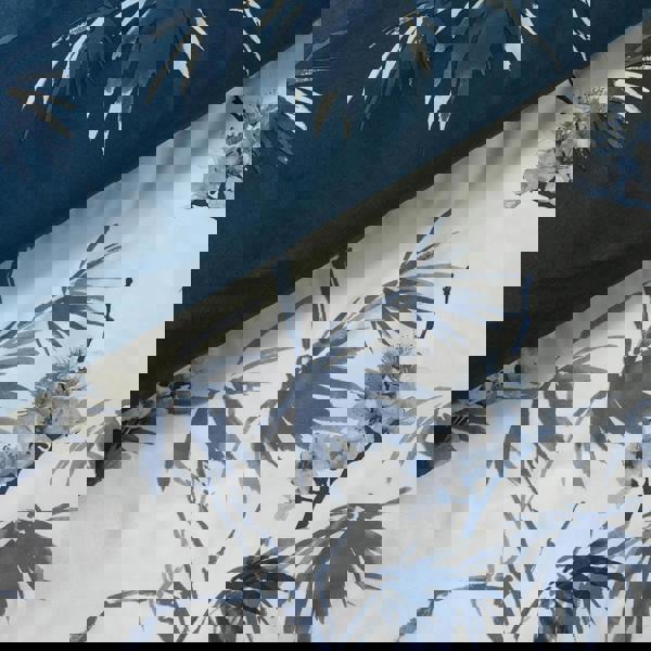 Catherine Lansfield Kyoto Floral Reversible Duvet Cover Set Blue