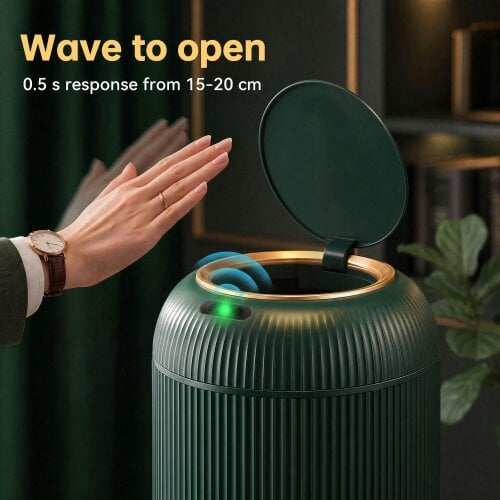 HOMCOM 10L Sensor Bin w/ Soft-Close Lid, Automatic Kitchen Bin