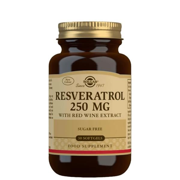 Solgar Antioxidants Resveratrol 250mg Softgels x 30