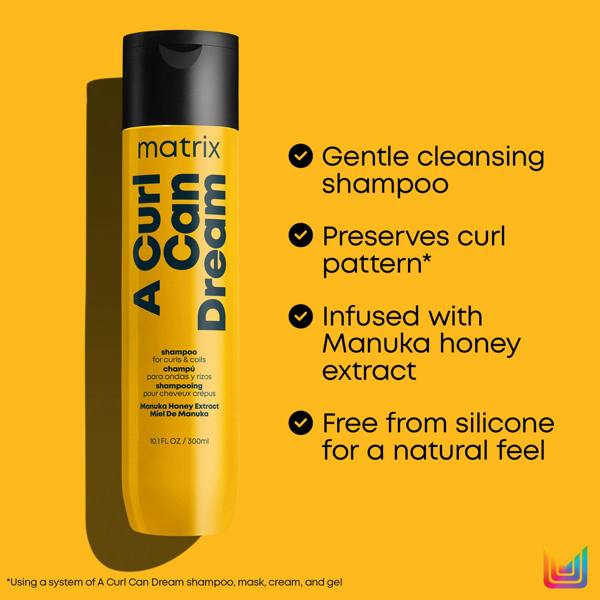 Matrix Total Results A Curl Can Dream Manuka Honey Infused Shampoo for Curly and Coily Hair 300ml - Additional 2