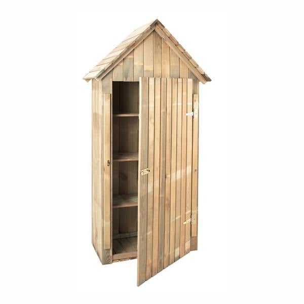 Cerland Wissant Sentry Shed 3 x 2 Vertical Wooden Garden Storage Shed for Tools