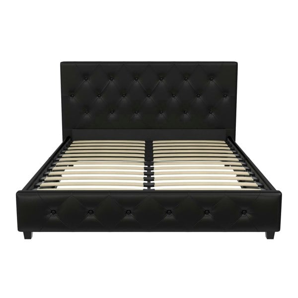 Dorel Home Dakota Upholstered Bed PU Black - Double