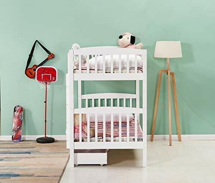 Kosy Koala Bunkbed Kids white 3ft single wooden bunk bed childrens bedroom furniture