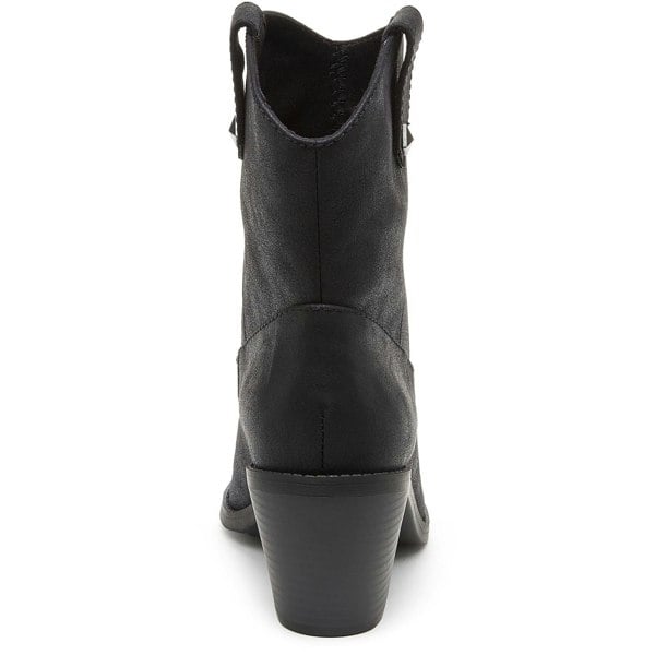 Rocket Dog Feather Polyurethane Women's Black Heeled Ankle Boots