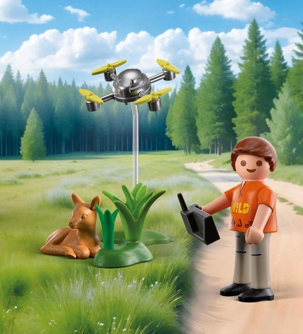 Playmobil Fawn Rescue with Drone - 71880 Playset