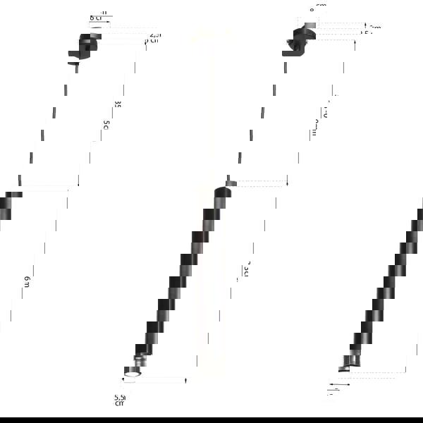 Milagro Dani Pendant Lamp Hand Made Black And Chrome