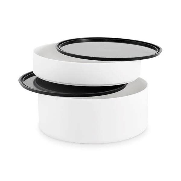 MidOcean Ensala Polypropylene Two Tier 950ml Lunch Box - White - 