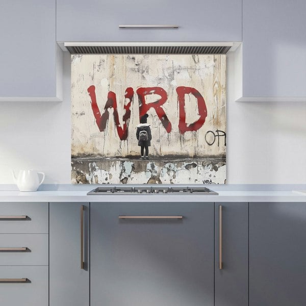 Warren Reed - Designer Banksy Inspired: Warren Reed Designer Kitchen Splashback