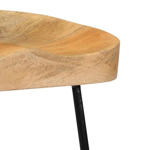 Berkfield Gavin Bar Stools 2 pcs Solid Mango Wood