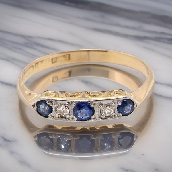 Vintage Tom A Vintage Sapphire and Diamond Ring