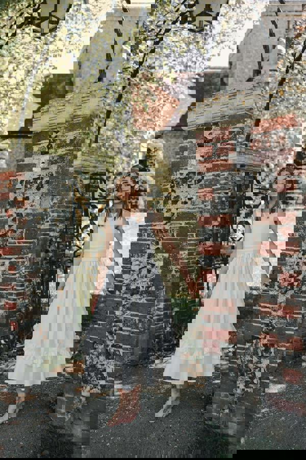 Visara Thea Ivory Flower Girl Dress