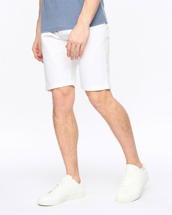 Crosshatch Sinwood Chino Shorts White