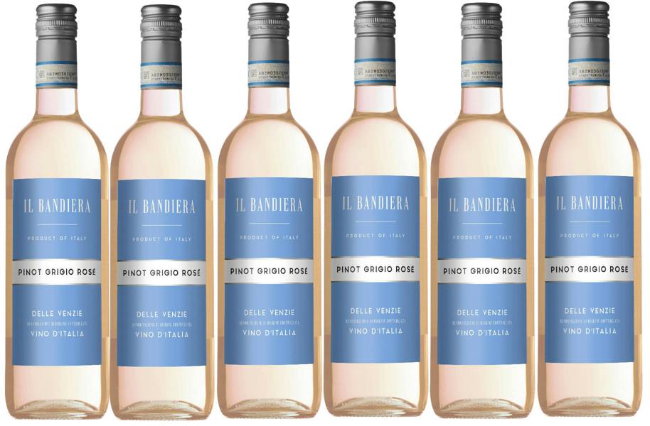 Il Bandiera Italian Pinot Grigio ROSE - (6 x 750ml - 11%)