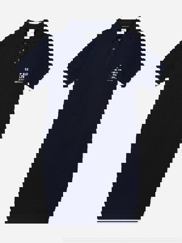 Fendi Kids Fendi Girls Logo Dress in Navy