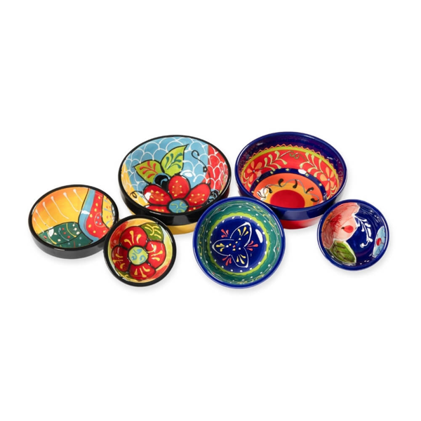 Verano Spanish Ceramics Classic Spanish -  Tapas Bowls Set of 6
