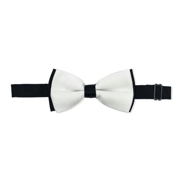 Double coloured PAMONI bow tie with two style options, featuring vibrant fabric and classic design for formal or stylish occasions.