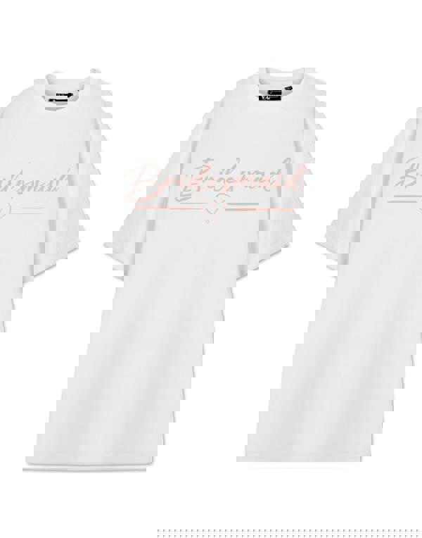 Show Me The Merch Womens White The Bridesmaid Short Sleeved T-Shirt