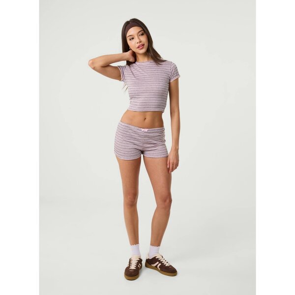Pink Vanilla Jersey Stripe Top