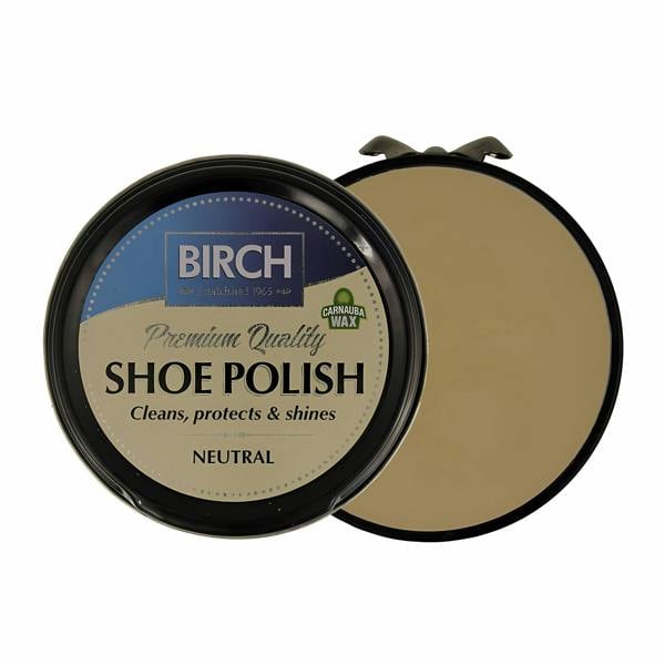 BIRCH Traditional Shoe Polish - Wax-Based for Leather Conditioning 50ml