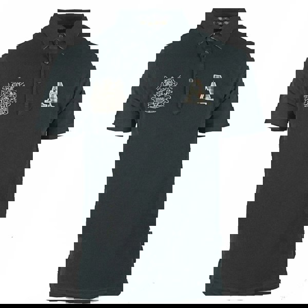 Aquascutum Check A Logo Black Polo Shirt