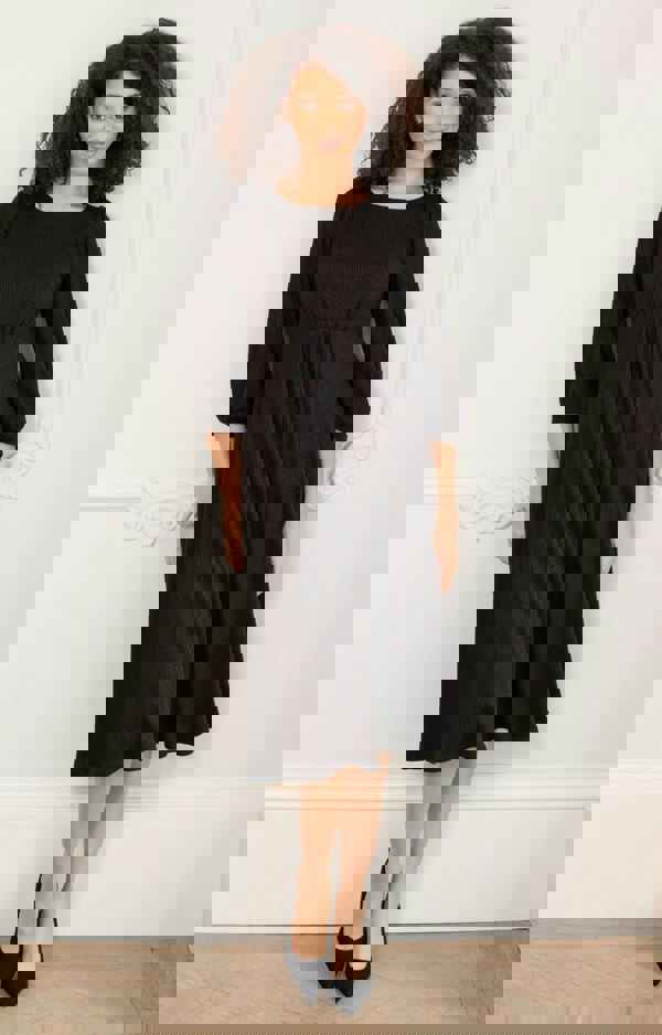 Alie Street London Kimberly Midi Dress (Sparkle Black)