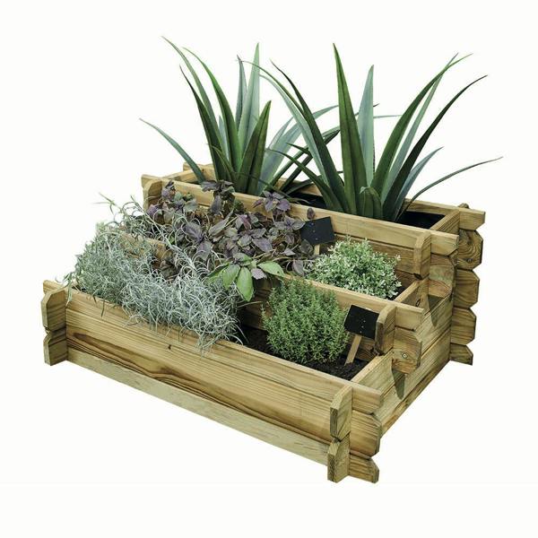 Cerland Angelic 3-Tier Raised Bed 80cm x 60cm 137L Raised Planter Vegetable Bed