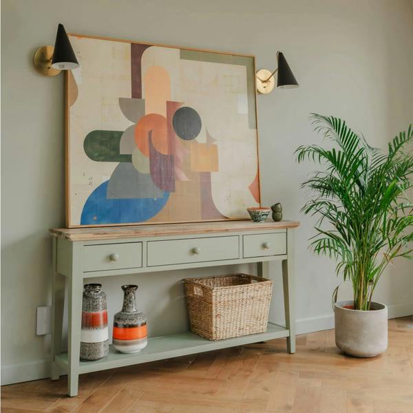 Statement Furniture Florence Console Table with 3 Drawers and Shelf. Hallway Slimline Storage