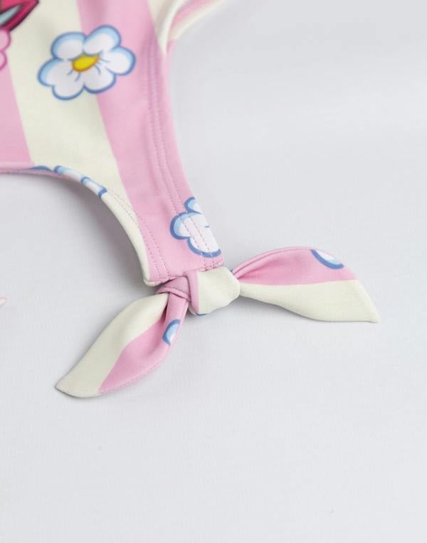 Vanilla Underground Paw Patrol Girls Pink Skye Flowers 1 Piece Swimming Costume